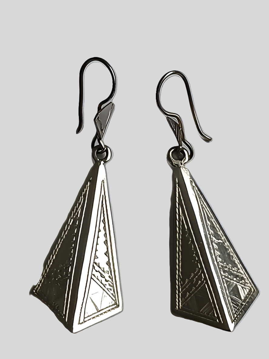Boucles d'oreilles touareg en argent