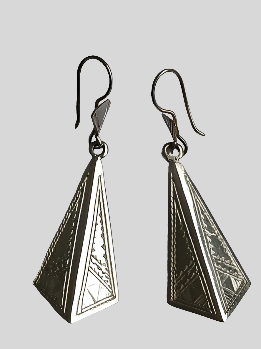Boucles d'oreilles touareg en argent