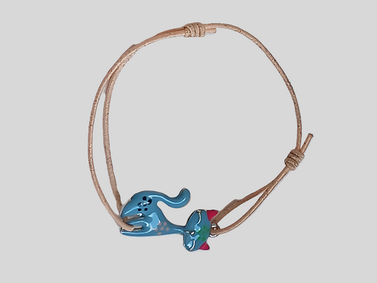 Bracelet ajustable chat